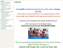 Tablet Screenshot of joysgymnastics.org